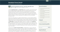 Desktop Screenshot of eiaculazioniprecociesercizi.com